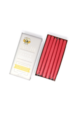 Coral Pink Taper Candle