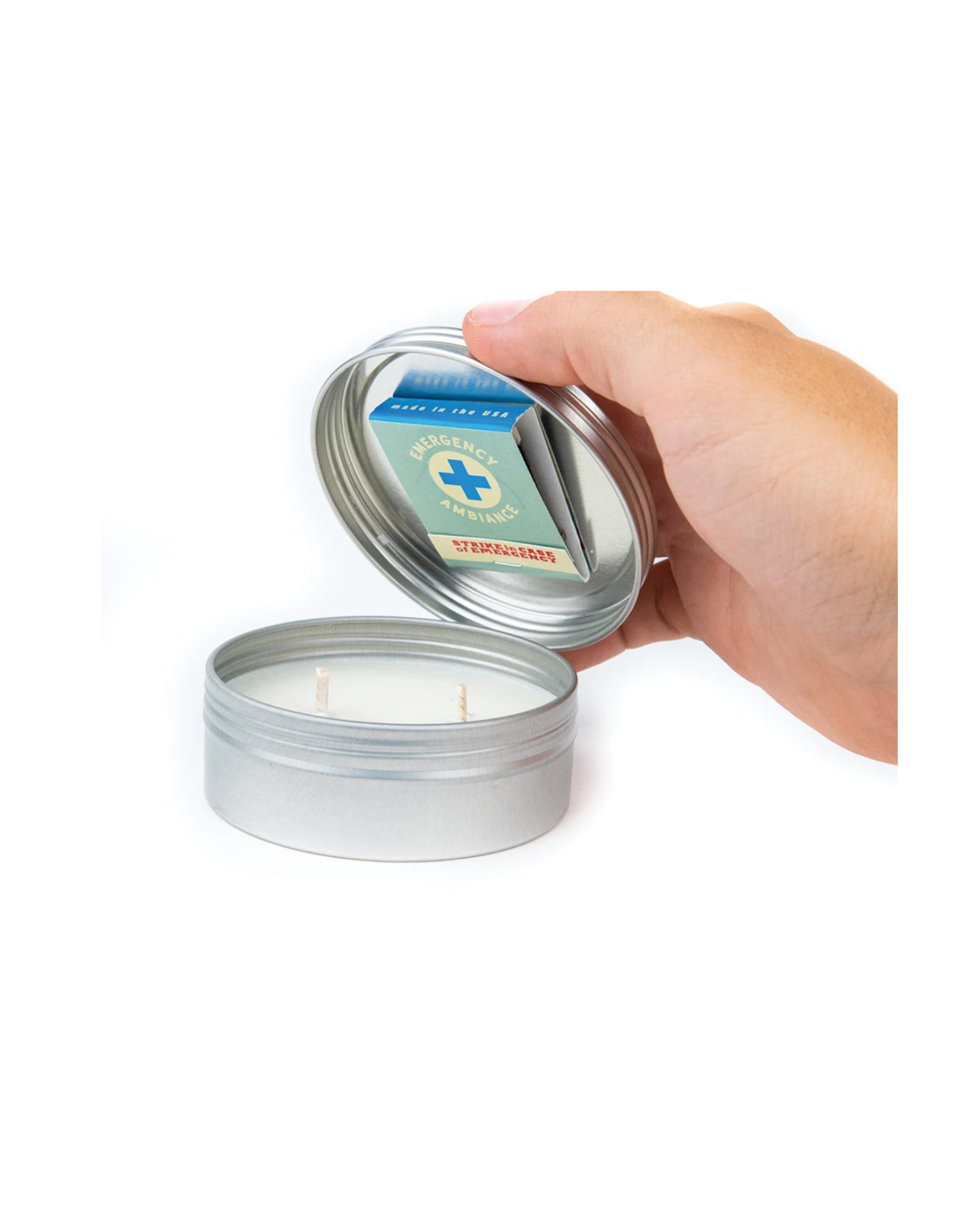 Mercury in Retrograde Tin Candle