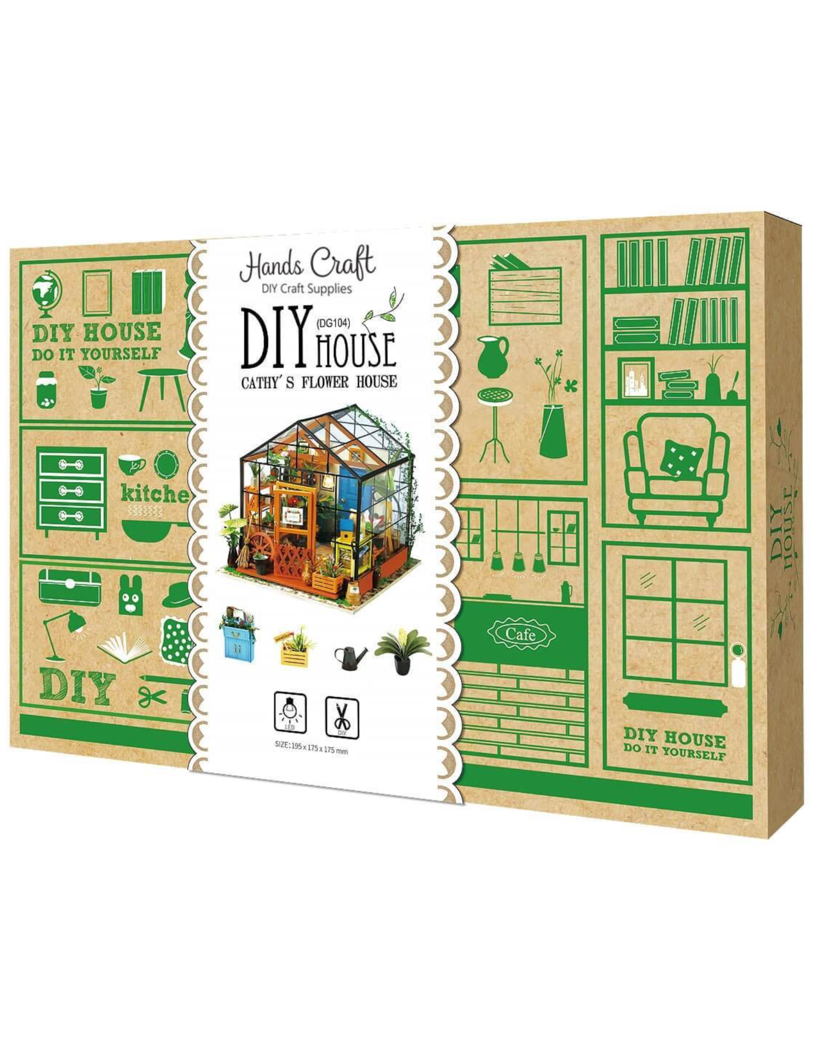 DIY Miniature House Kit : Cathy's Flower House