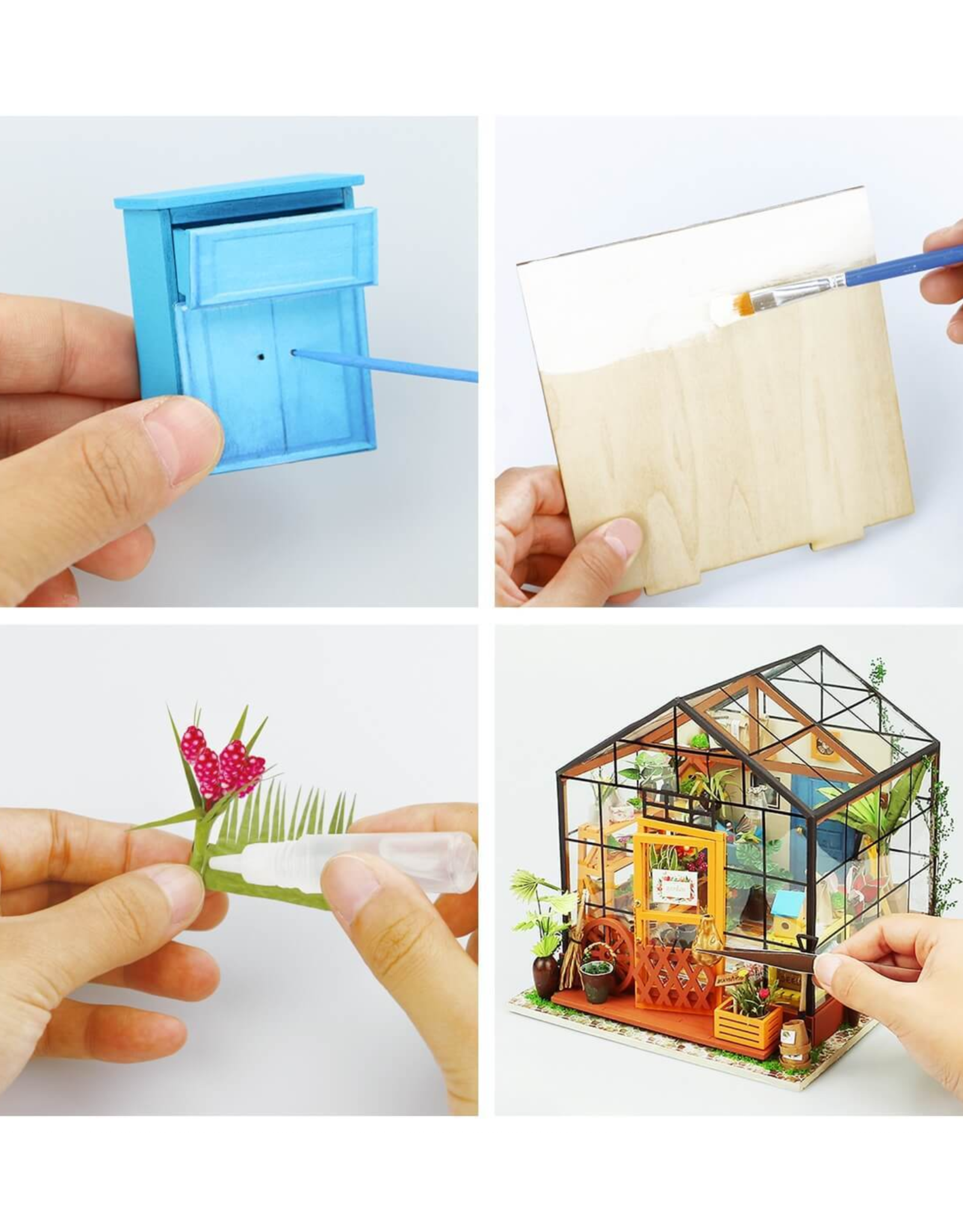 DIY Miniature House Kit : Cathy's Flower House
