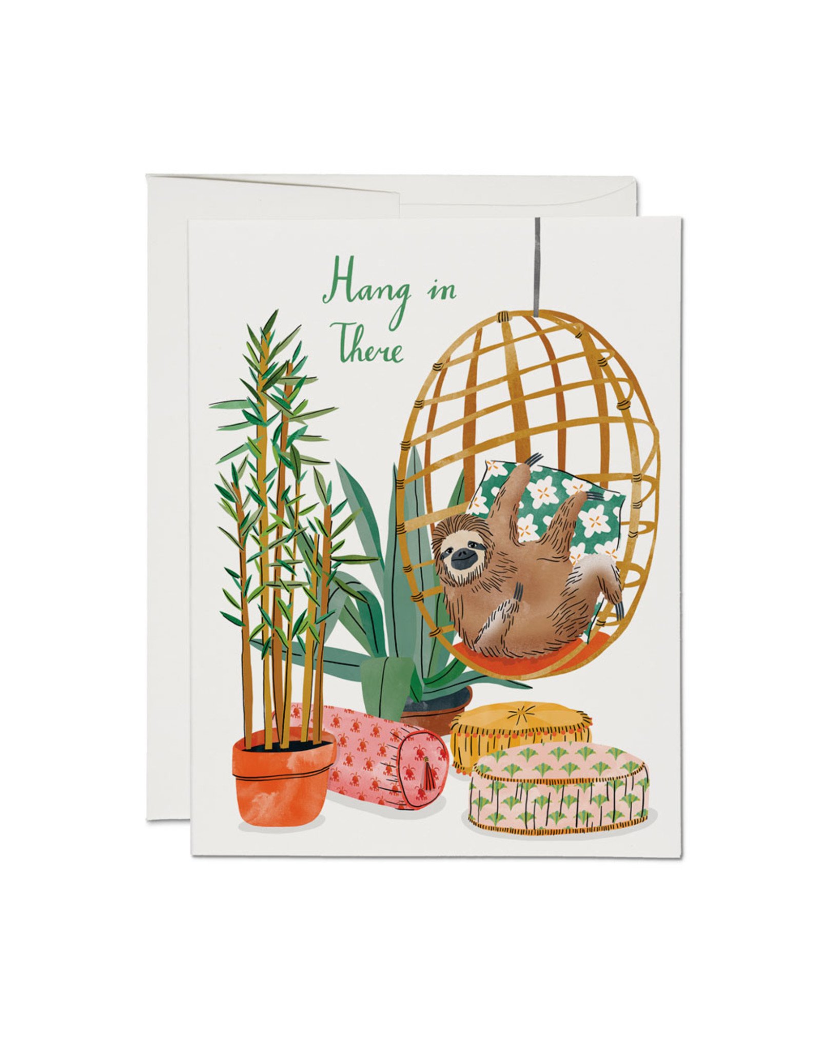 Hang in There Sloth Greeting Card