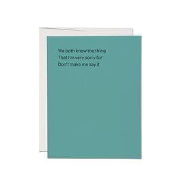 We Both Know the Thing... Greeting Card