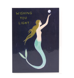 Wishing You Light Mermaid Greeting Card