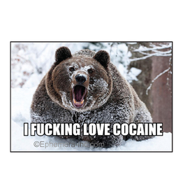 I Fucking Love Cocaine Bear Magnet