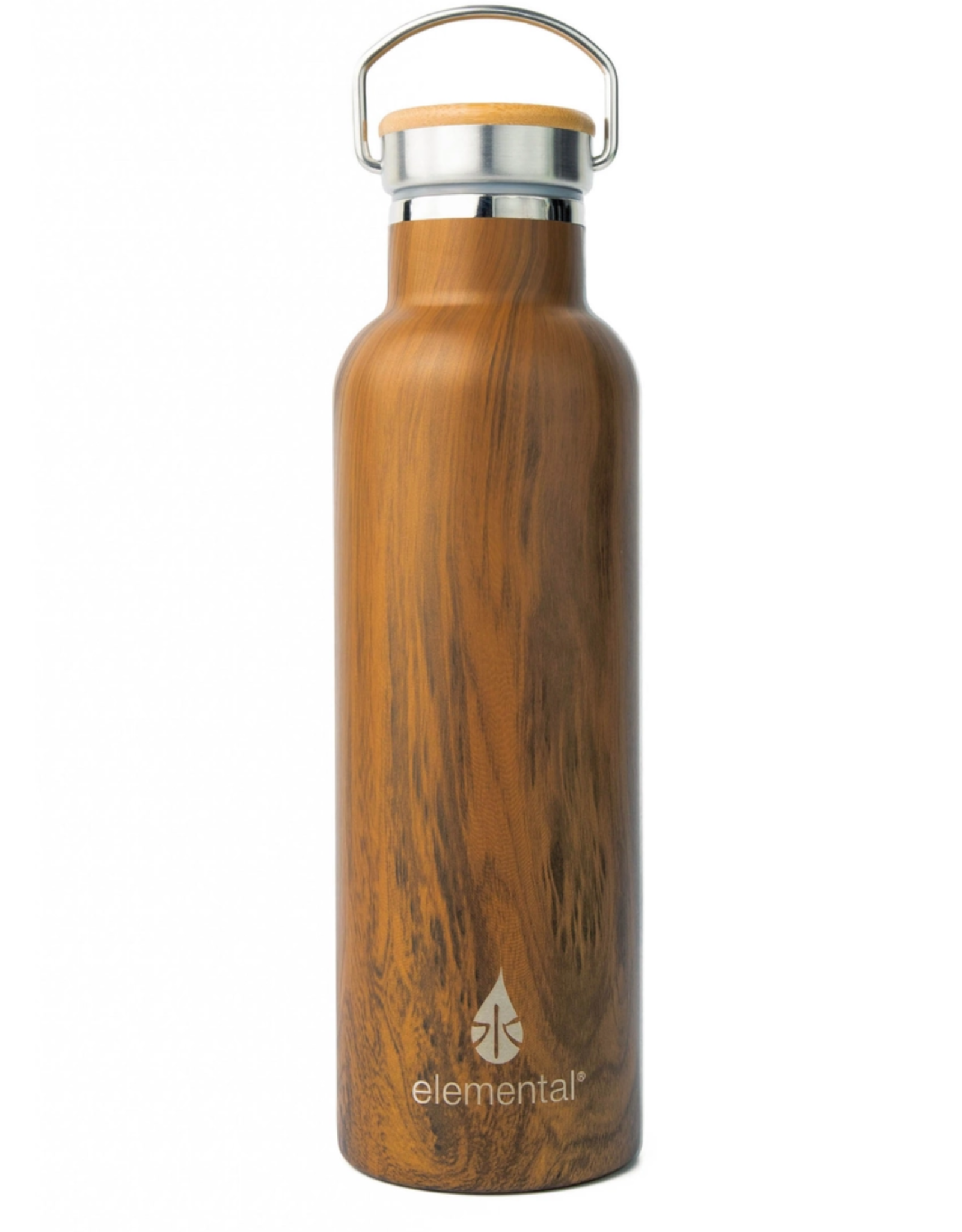 Teak Wood Classic Water Bottle - 25 oz