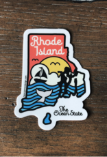 Rhode Island By Day Sticker