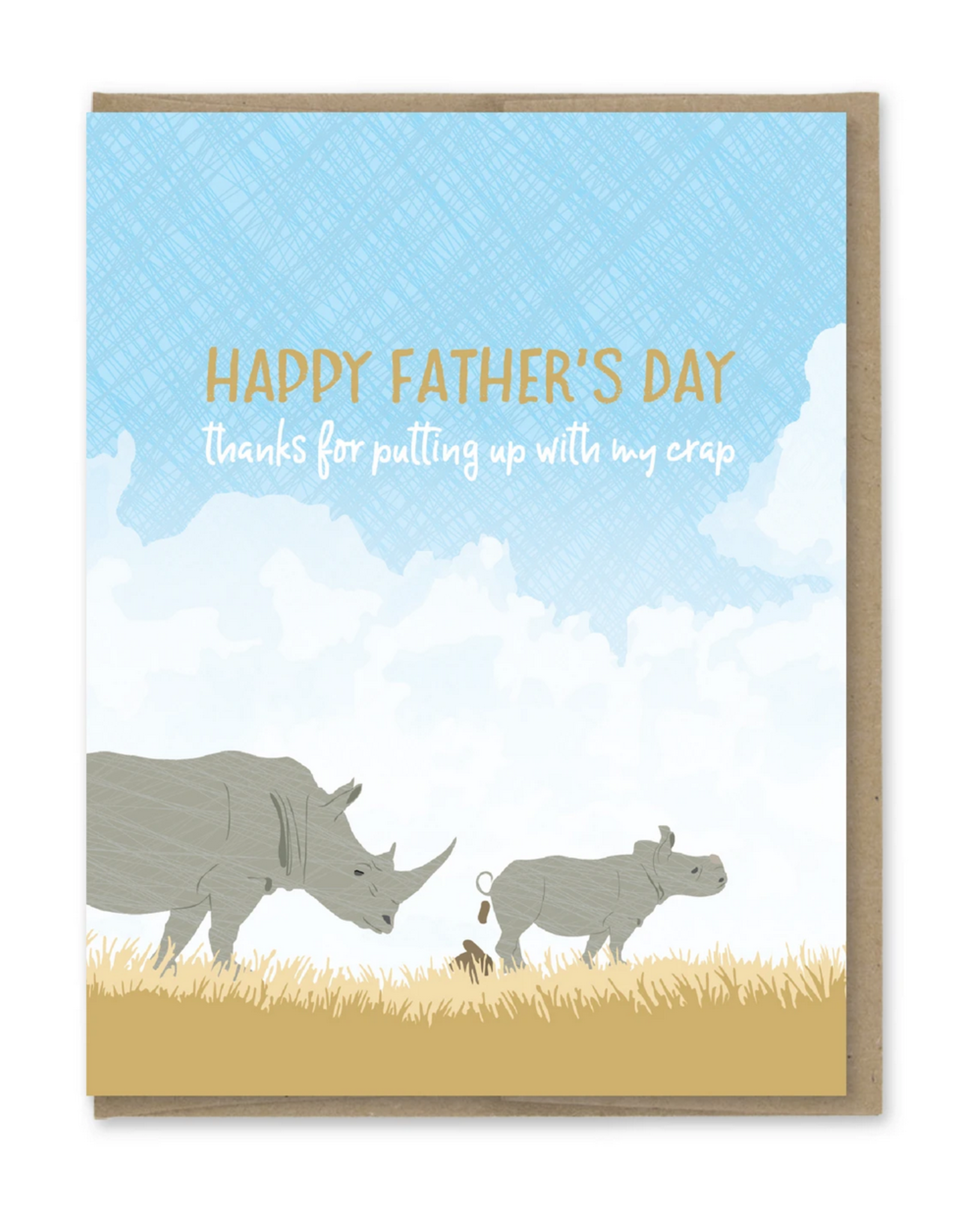 Putting Up with Crap Father's Day Greeting Card