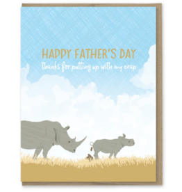 Putting Up with Crap Father's Day Greeting Card