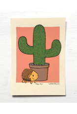 Plant Friend & Hedgehog Print