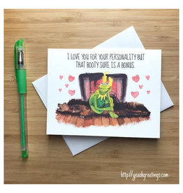 Kermit Naughty Love (Muppets) Greeting Card