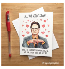 Dwight Schrute Love (The Office) Greeting Card
