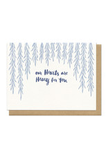 Heavy Hearts (Light Blue) Greeting Card Heavy Hearts (Light Blue) Greeting Card