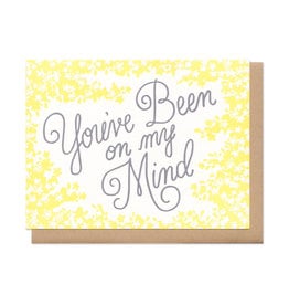 You've Been On My Mind (yellow) Greeting Card