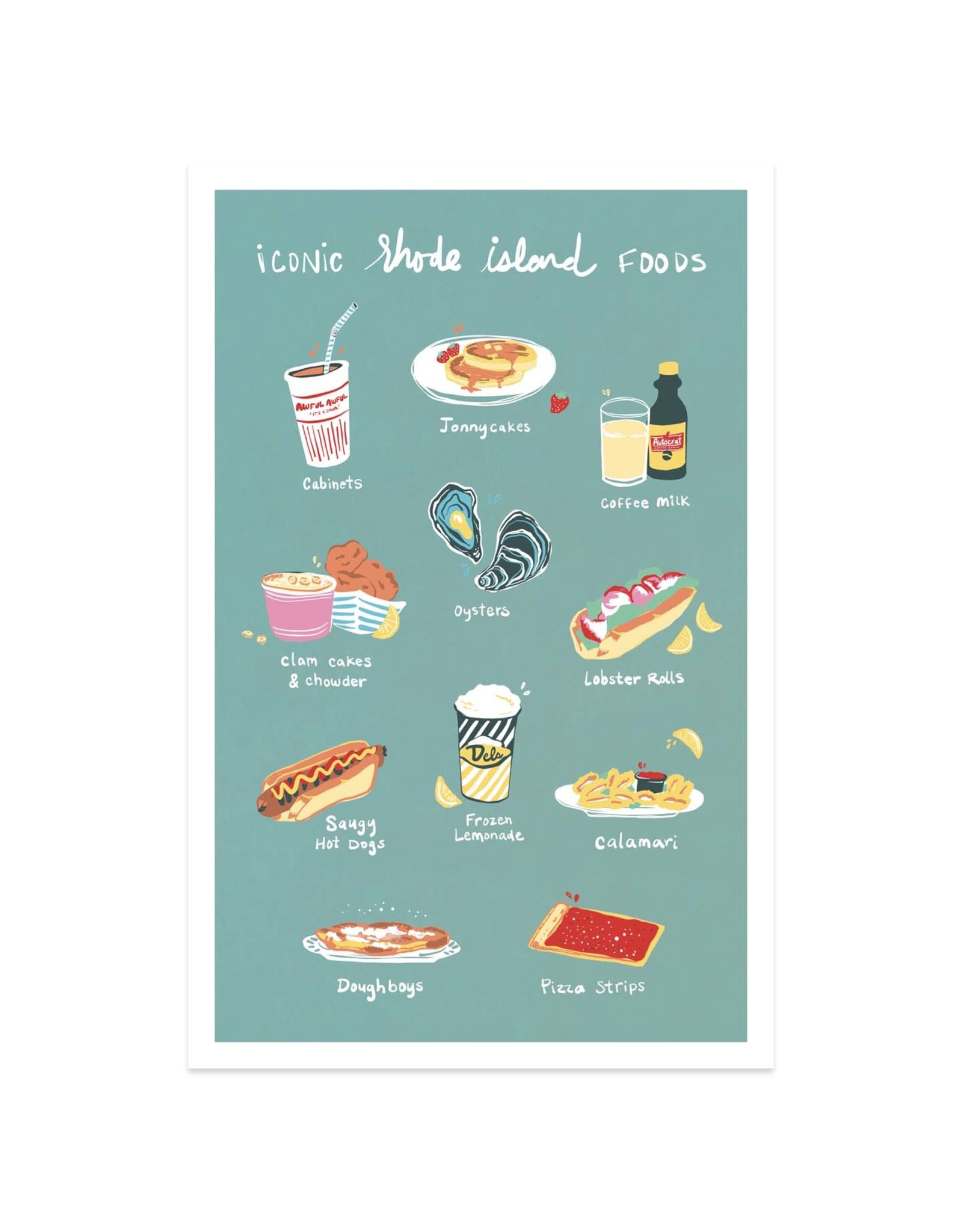 Iconic RI Foods Print