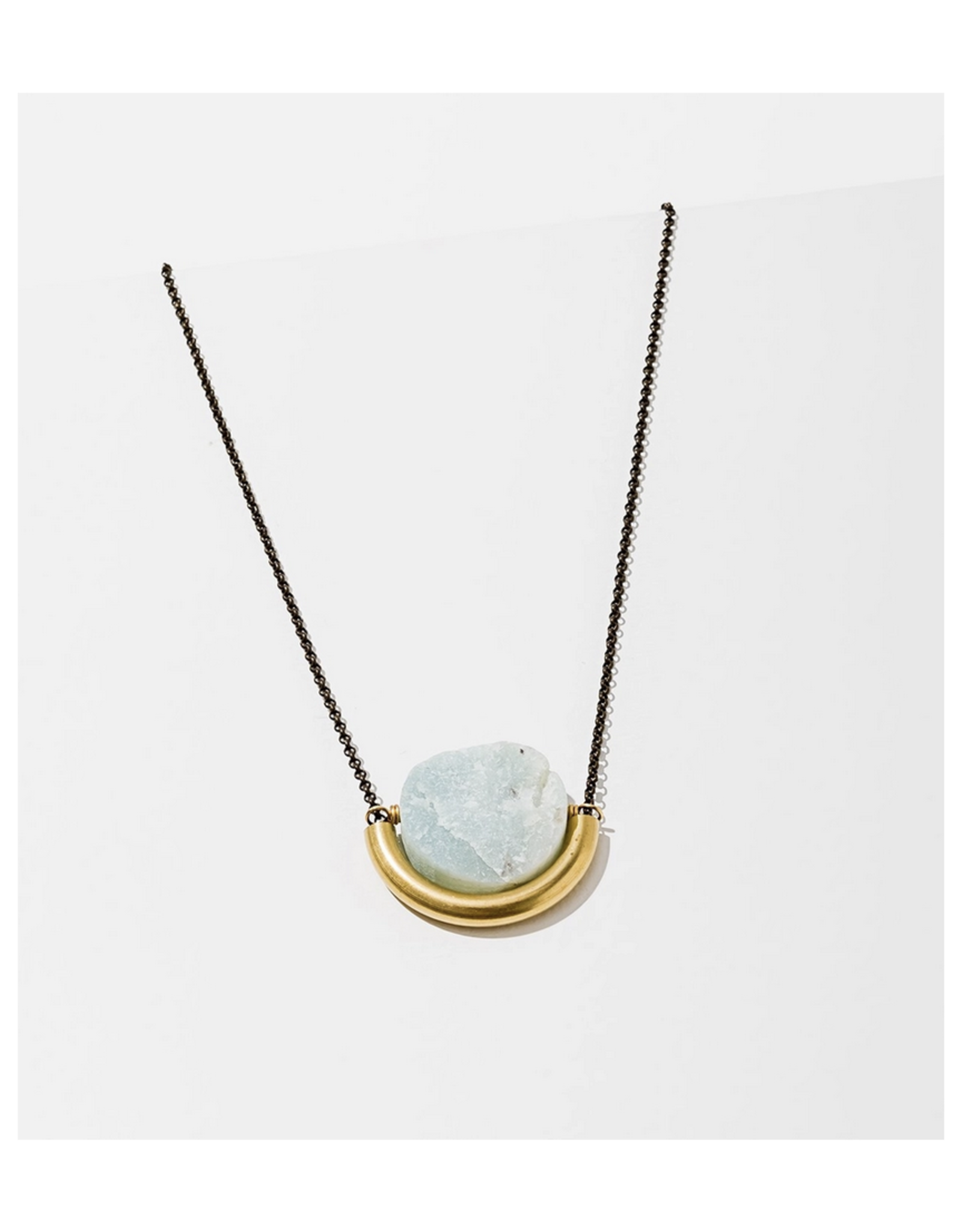 Sun and Moon Necklace - Opalite