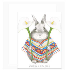 Muchas Gracias Bunny Greeting Card