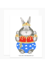 Wonder Bunny Greeting Card