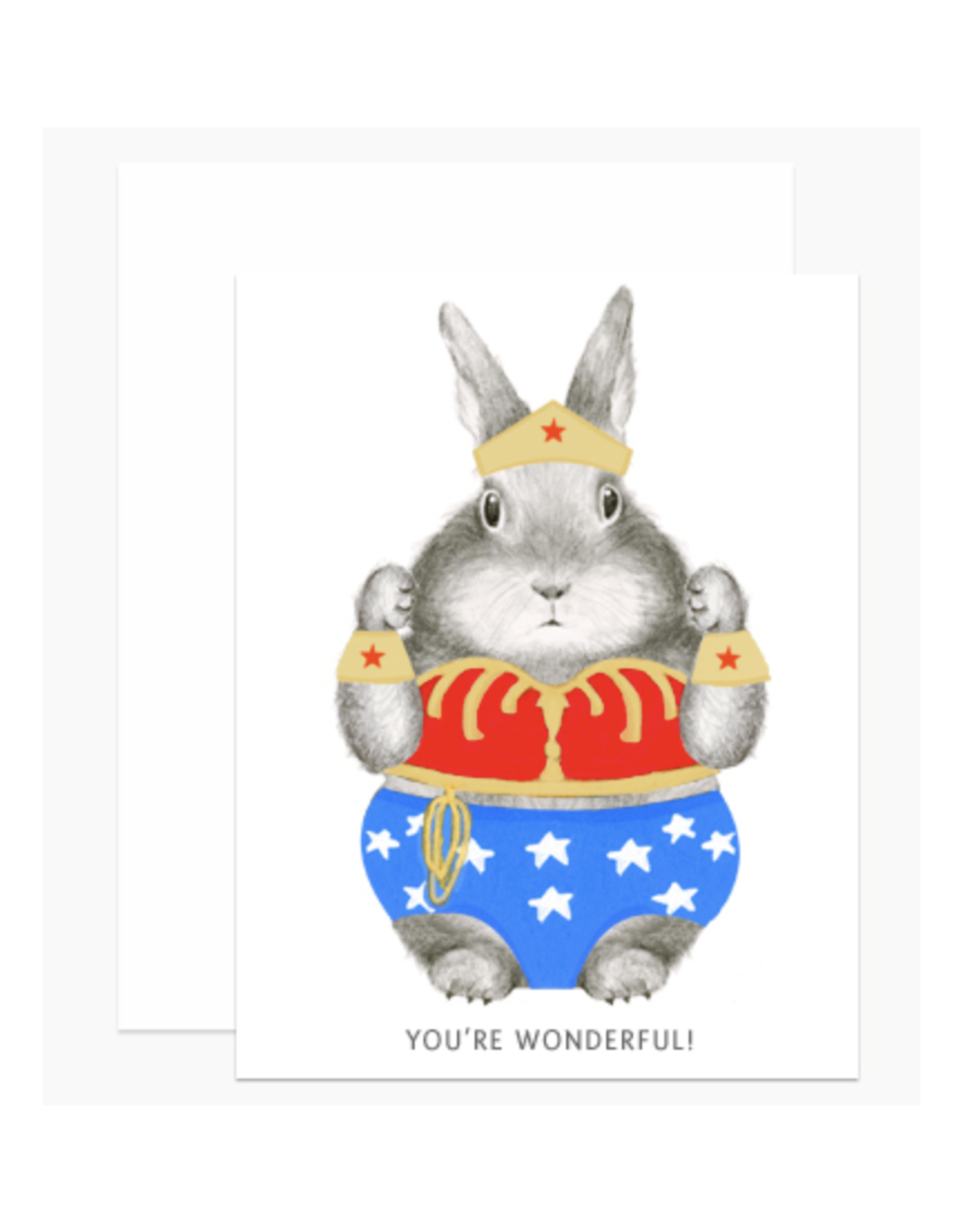 Wonder Bunny Greeting Card