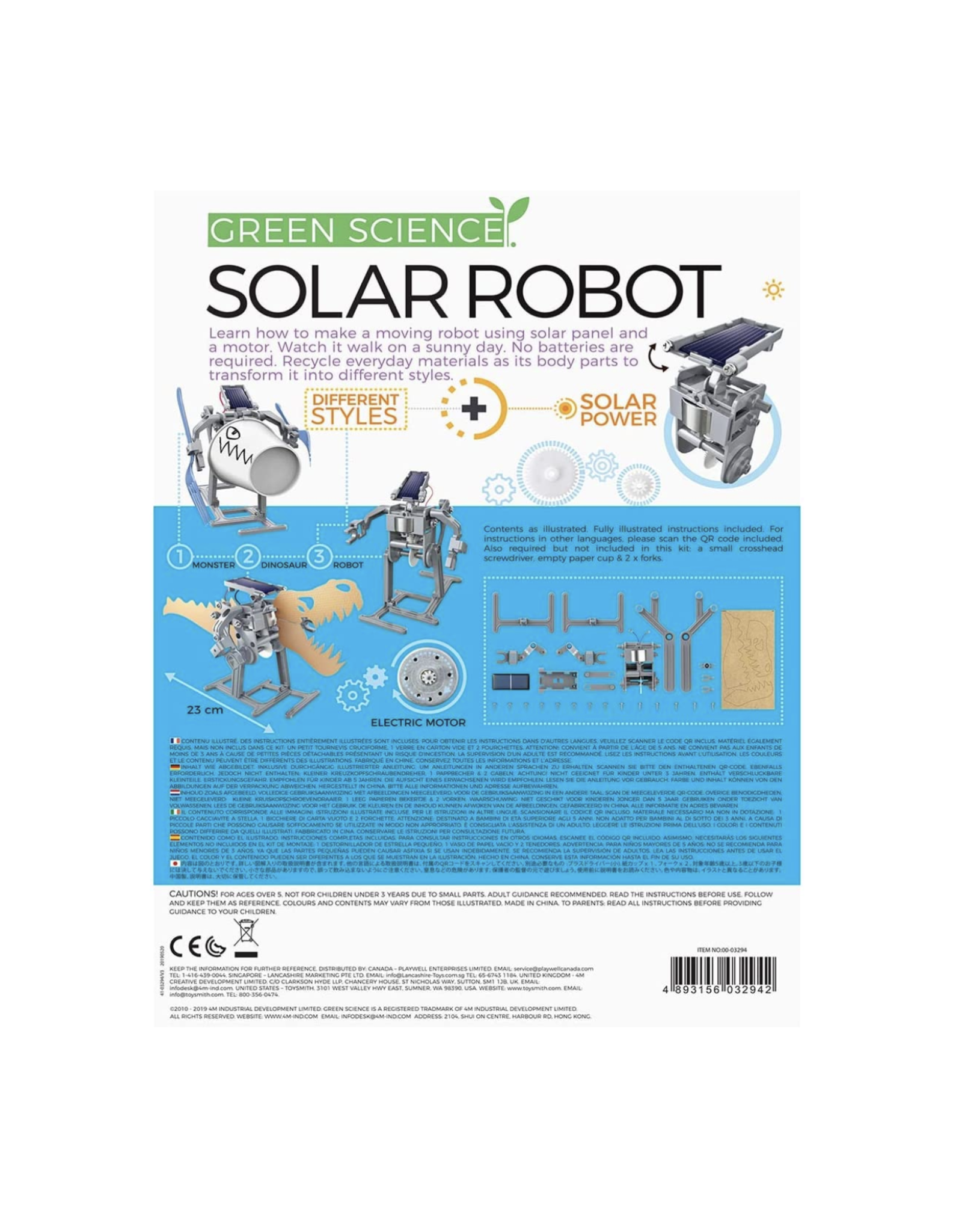 Green Science - Mini Robot Solaire 3 en 1