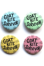 Goat Bite Survivor Button