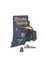 Rhode Island By Night Sticker