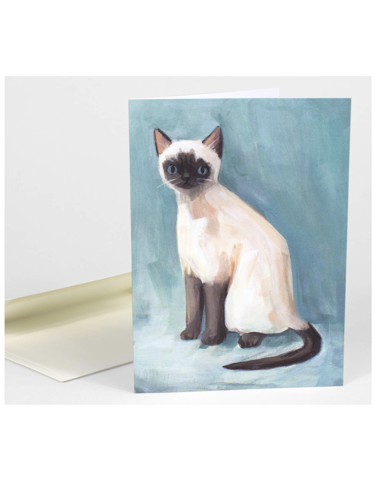 Alistair Siamese Cat Greeting Card