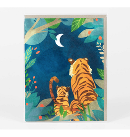 Tigers at Night Greeting Card