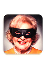 Masked Betty White Coaster