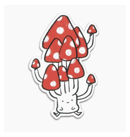 Cute Mushroom Vinyl Sticker