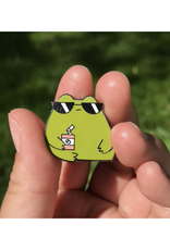 Tuff Frog Enamel Pin