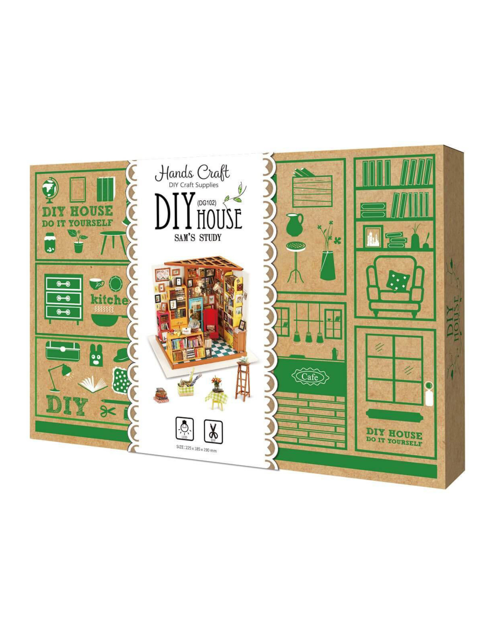 DIY Miniature House Kit : Sam's Study