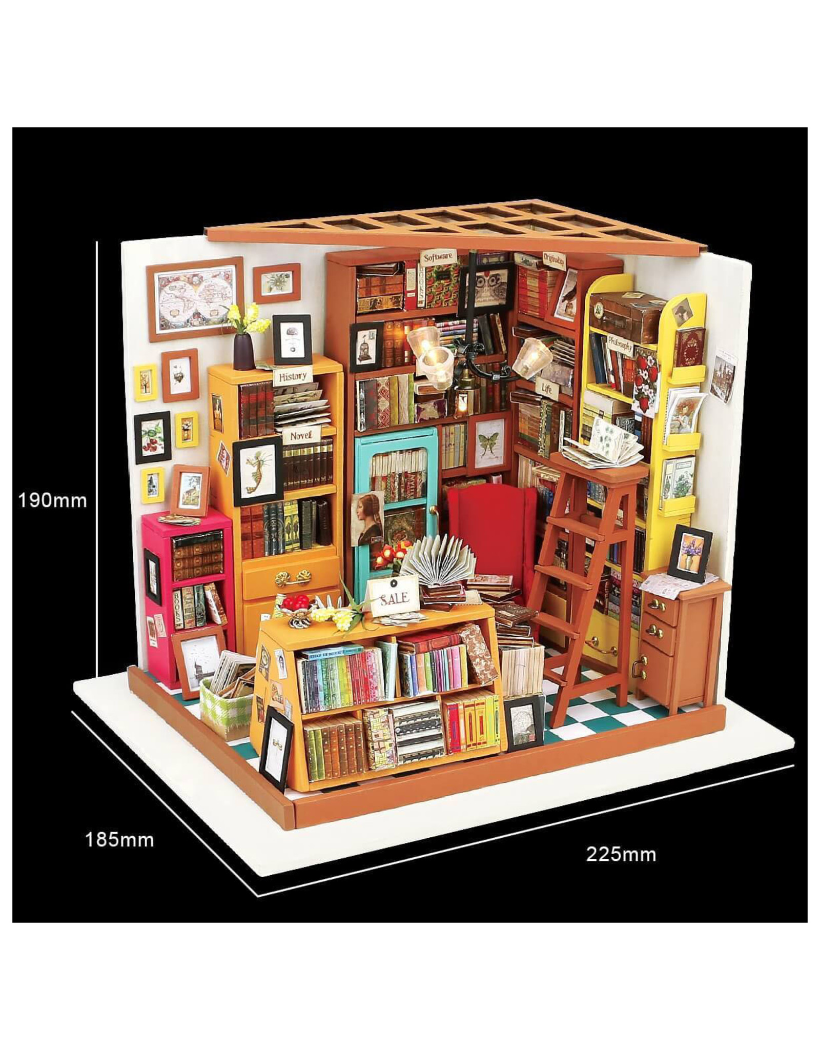 DIY Miniature House Kit : Sam's Study