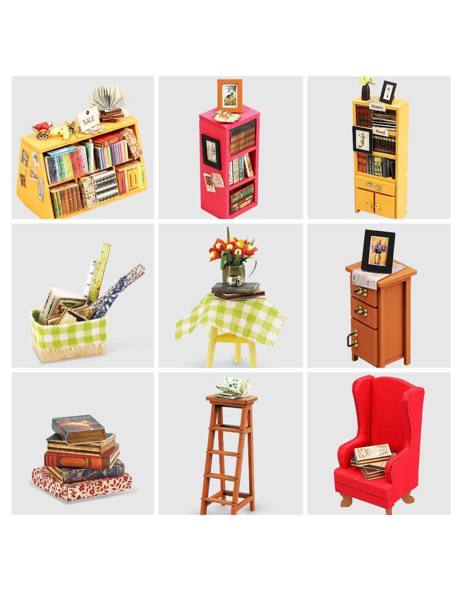 DIY Miniature House Kit : Sam's Study