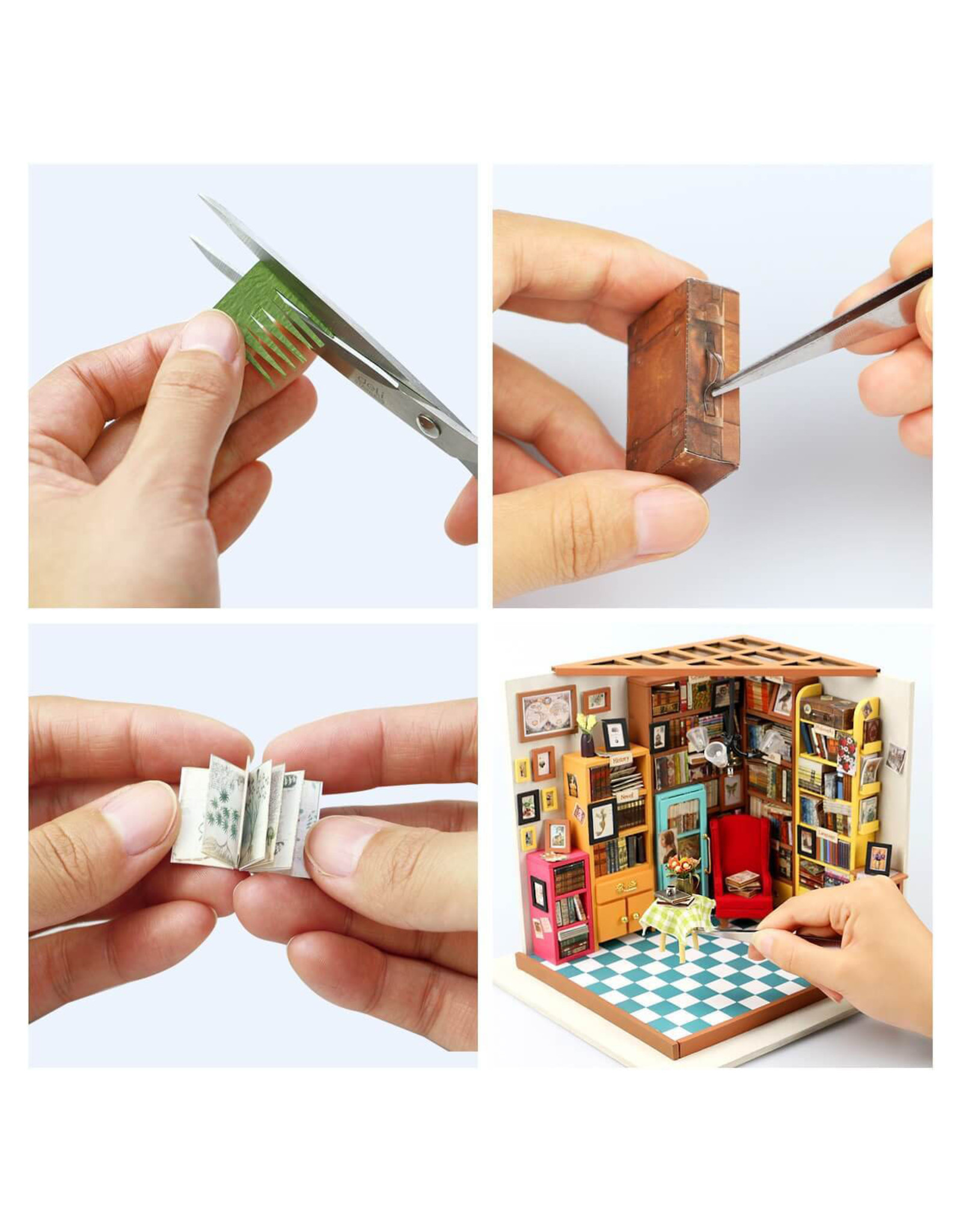 DIY Miniature House Kit : Sam's Study