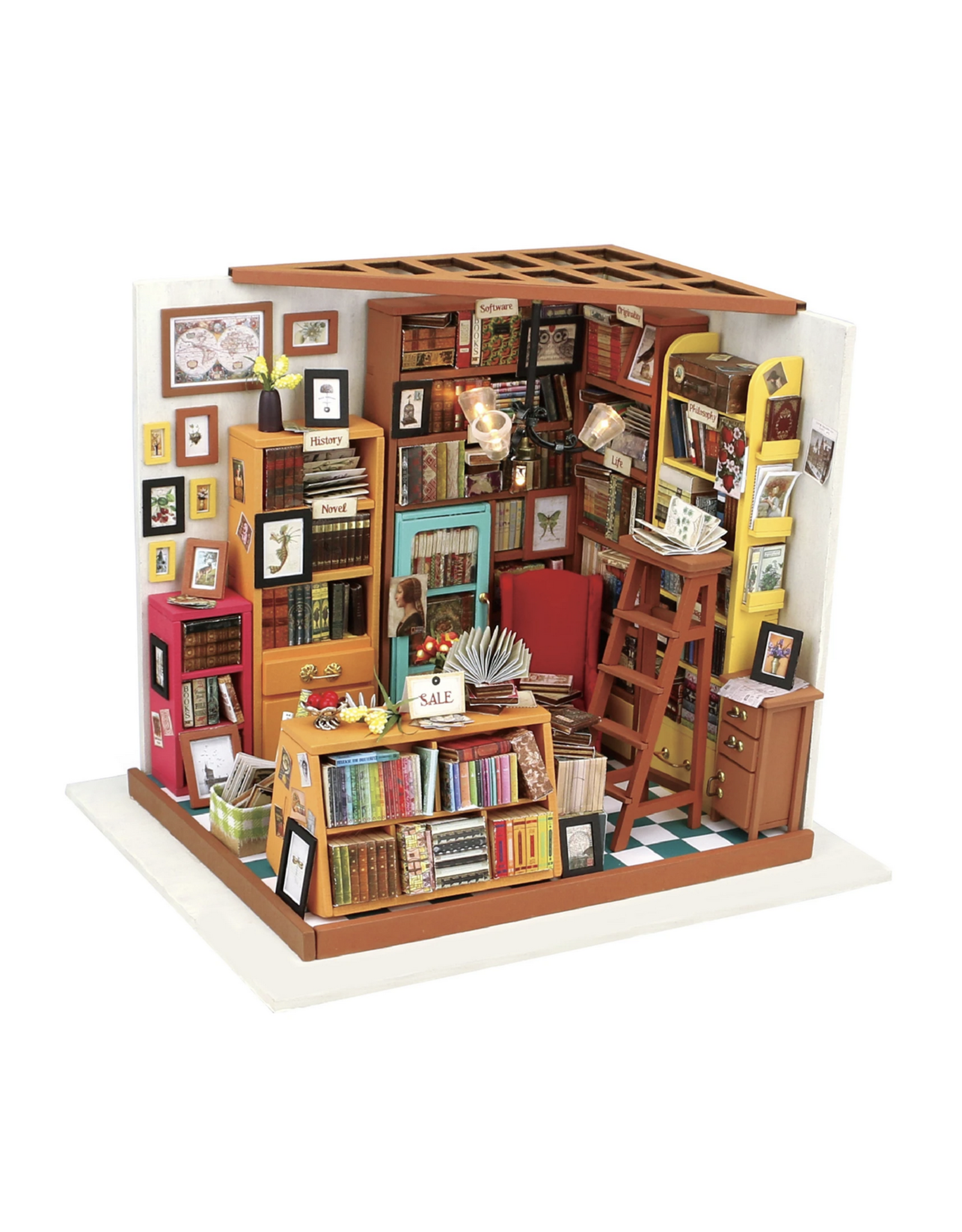 DIY Miniature House Kit : Sam's Study