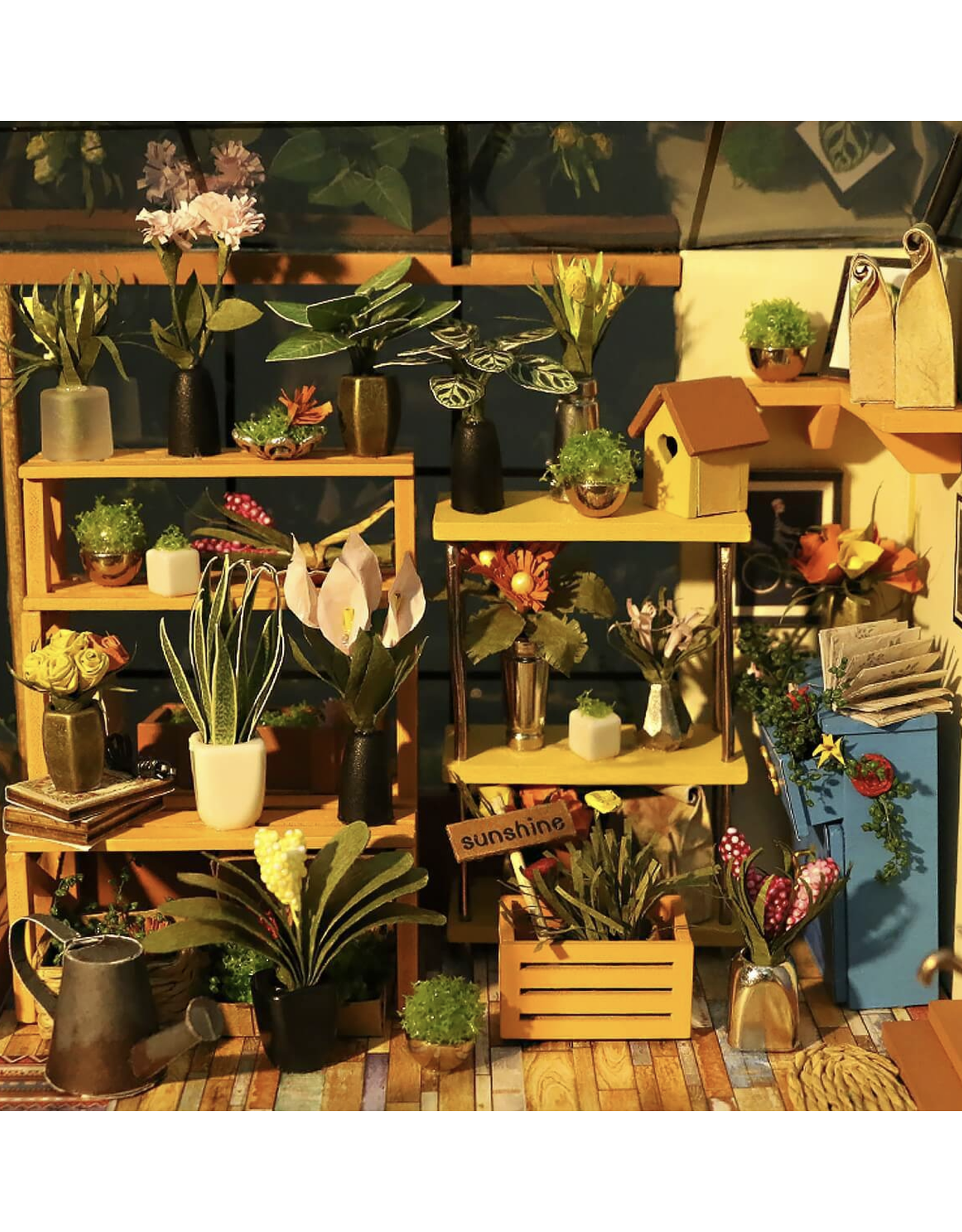 DIY Miniature House Kit : Cathy's Flower House