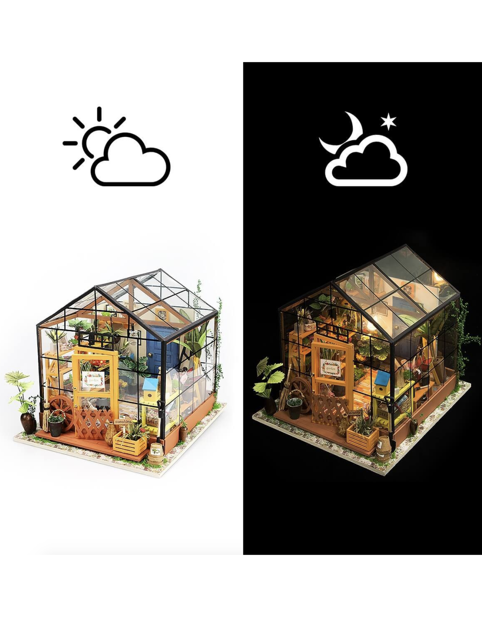 DIY Miniature House Kit : Cathy's Flower House