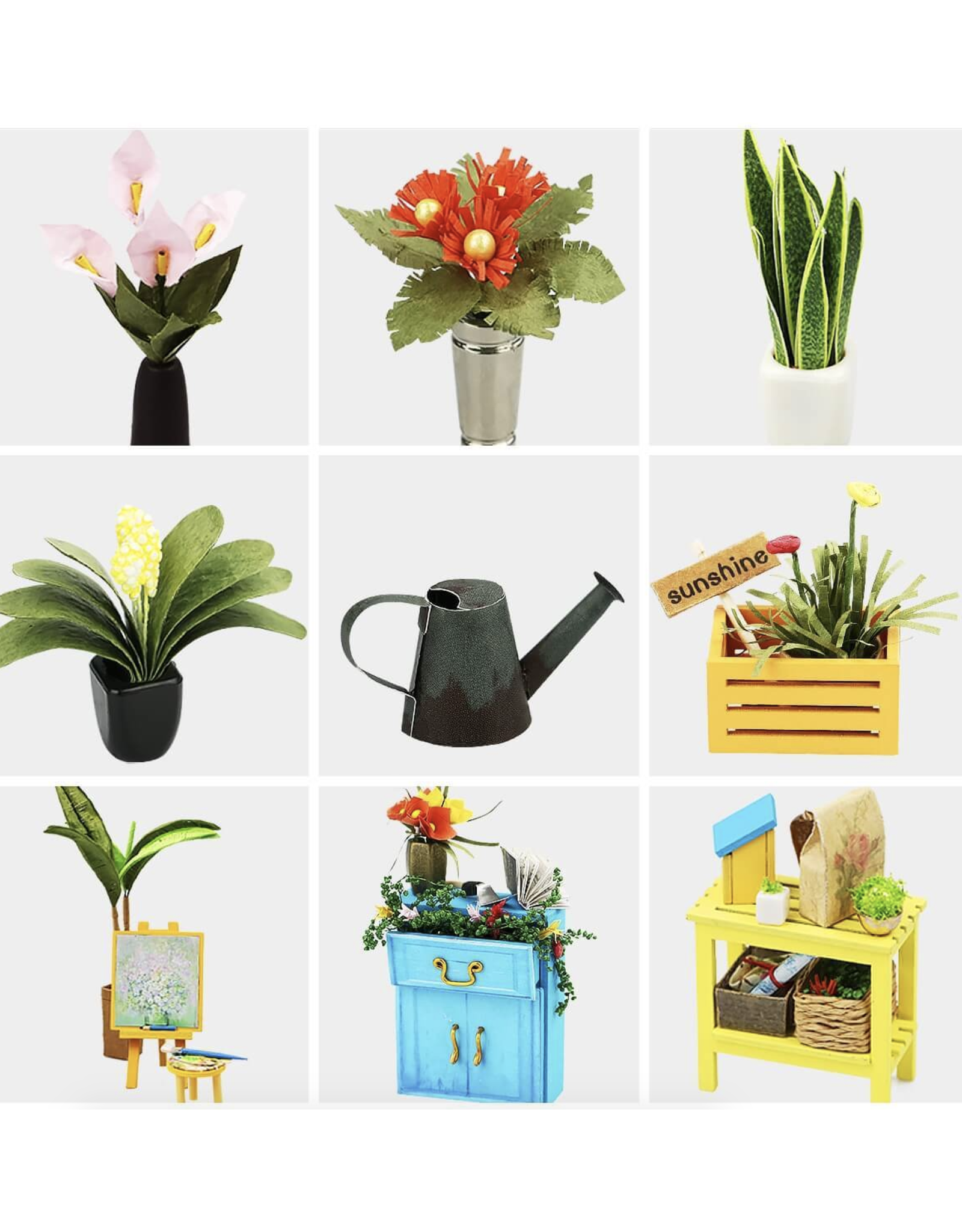 DIY Miniature House Kit : Cathy's Flower House