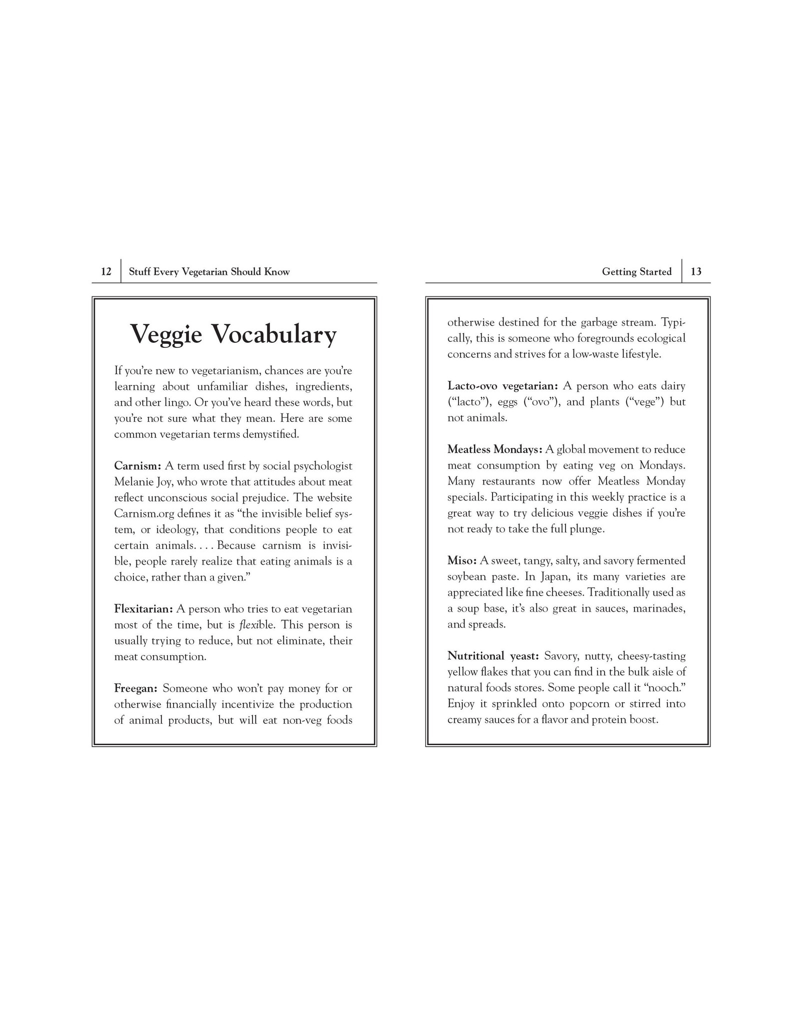 Stuff Every Vegetarian Should Know