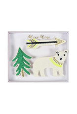 Let's Explore Brooch Set of 3