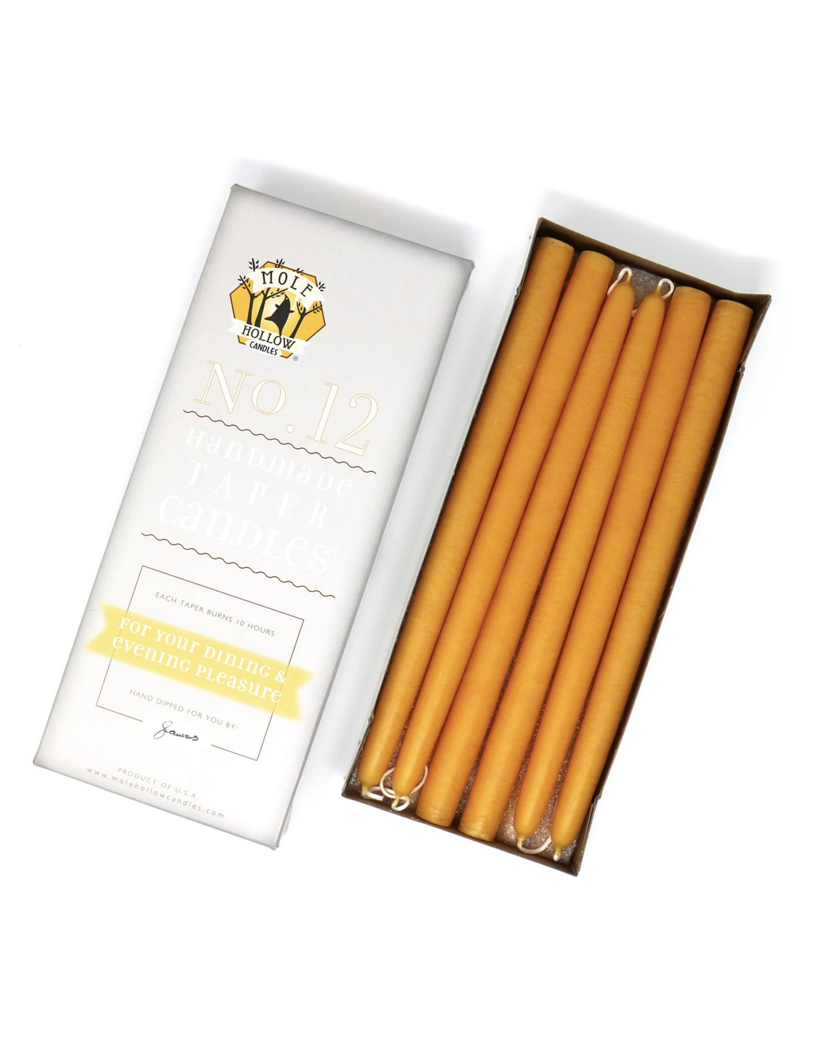 Yellow Gold Taper Candle