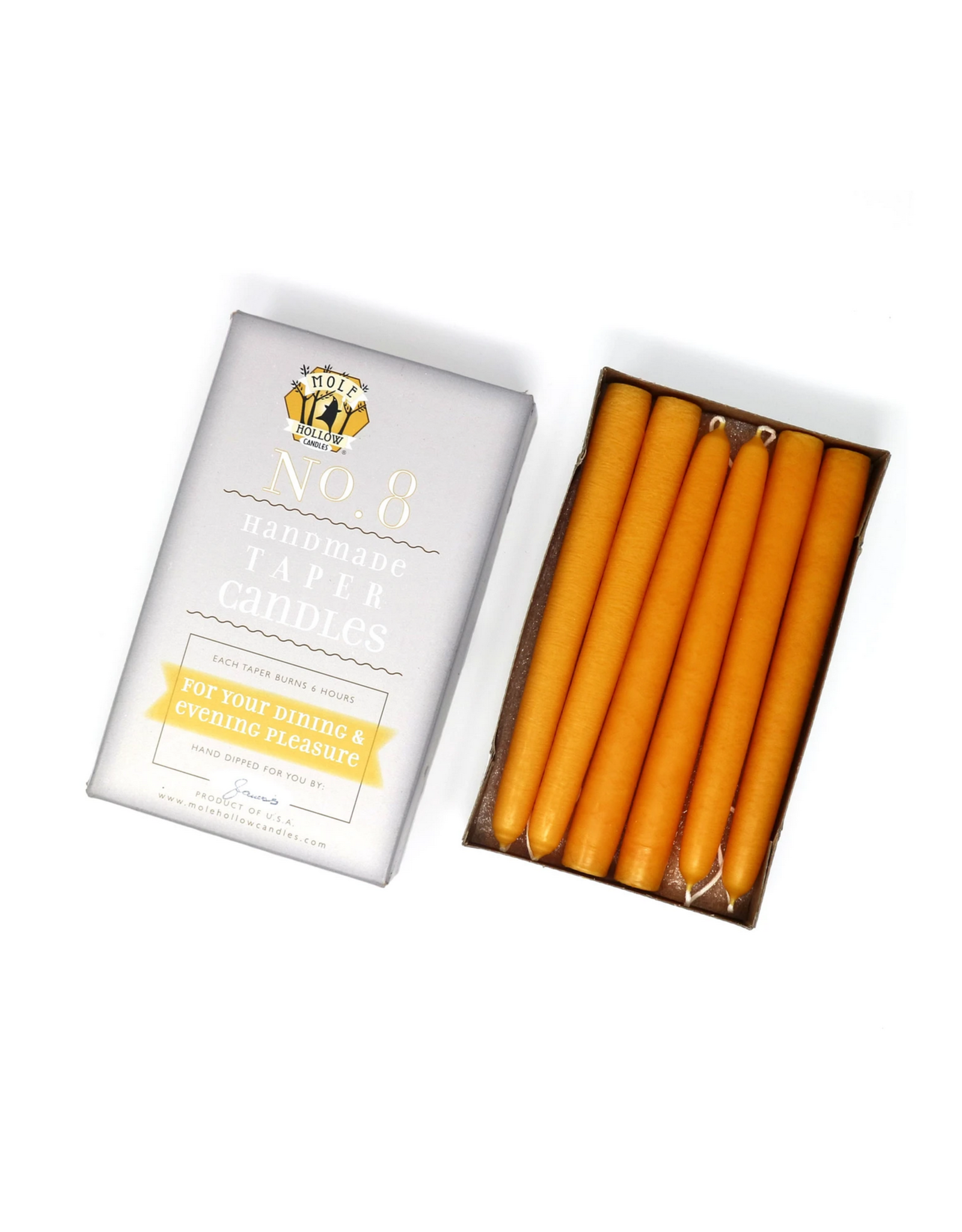 Yellow Gold Taper Candle