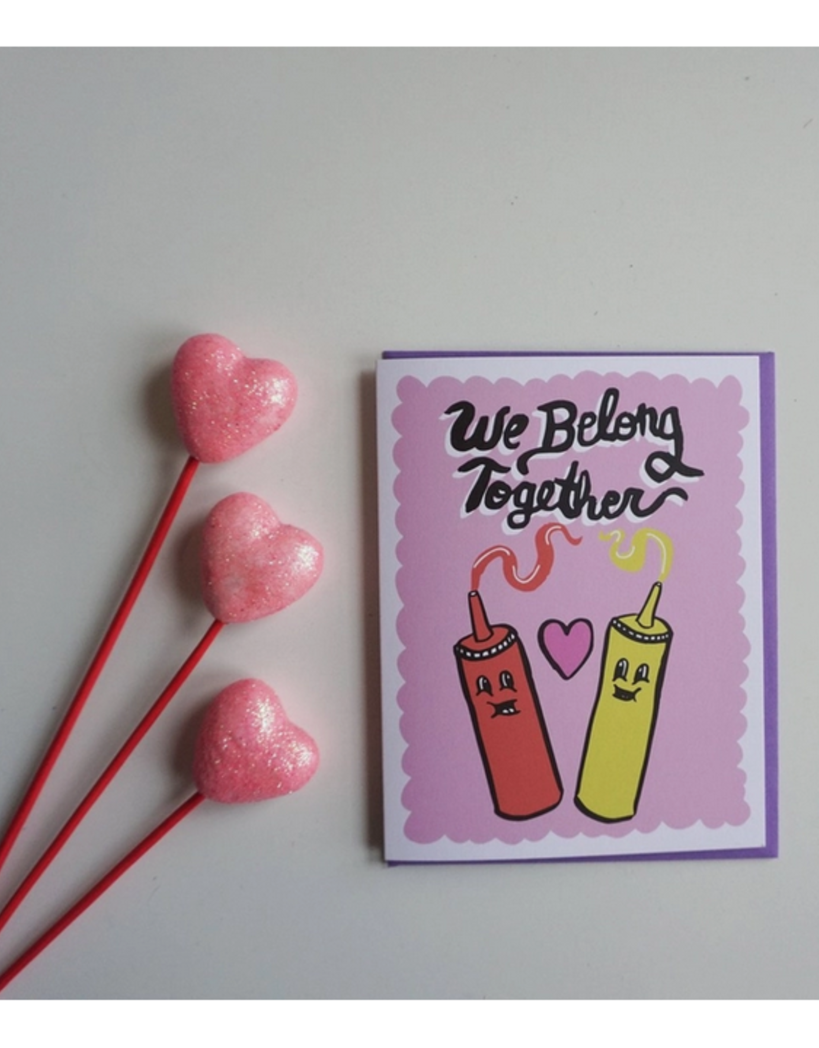 We Belong Together Ketchup + Mustard Greeting Card