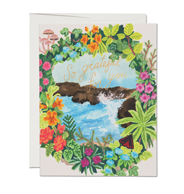 So Grateful Ocean Vignette Greeting Card