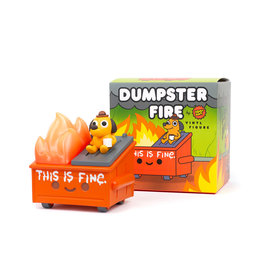 This Is Fine Dumpster Fire Figure