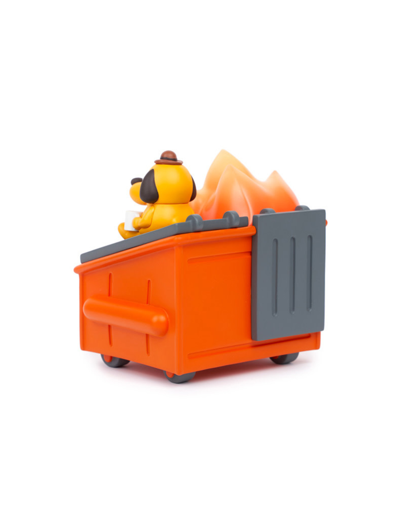 This Is Fine Dumpster Fire Figure