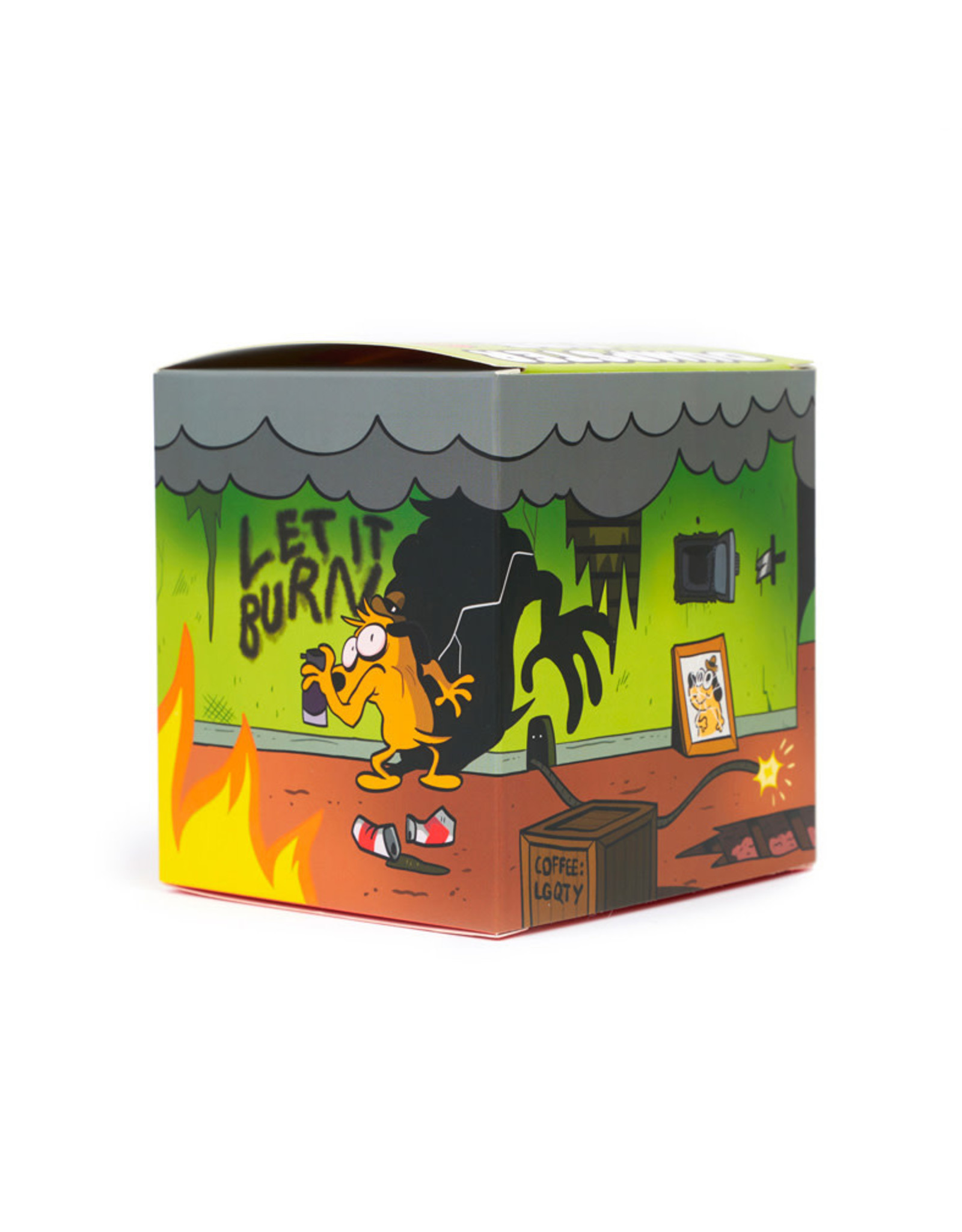 This Is Fine Dumpster Fire Figure