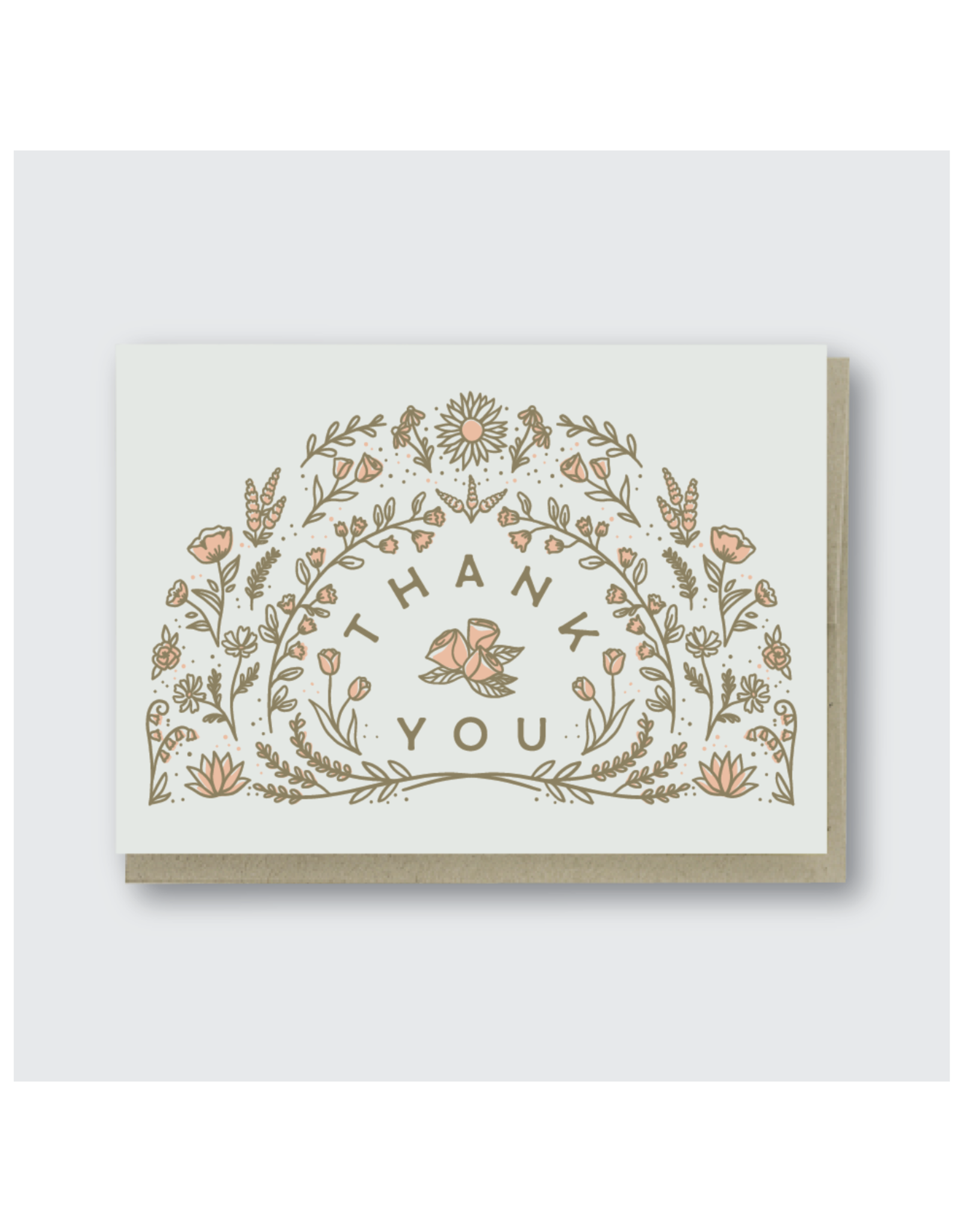 Thank You Flower Arch Greeting Card