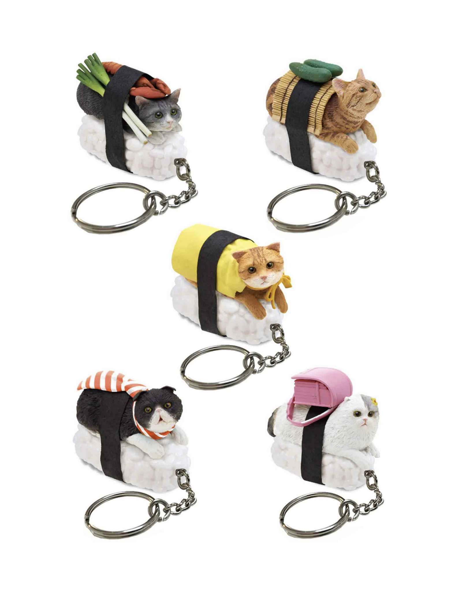 Sushi Cat Keychain Blind Box Home