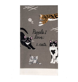 People I Love: Cats Dish Towel